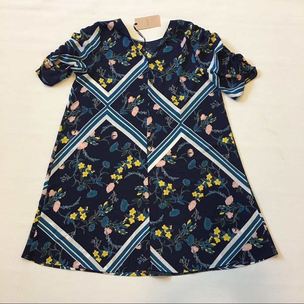 Halogen L dress floral above Knee knew